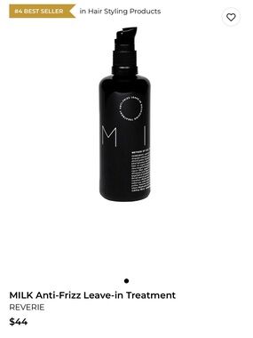 Reverie milk anti frizz leave in treatment!
